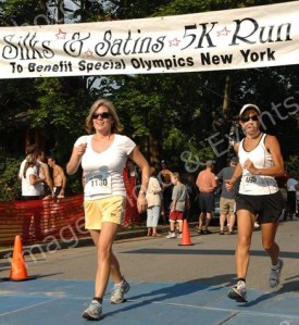 me on the right crossing the finish line