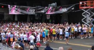 Me behind Colleen at the start