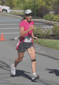 crossing the finish line