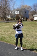 with Slater, one of my cats