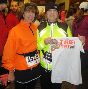 me & MaryPat at the Delmar Turkey Trot