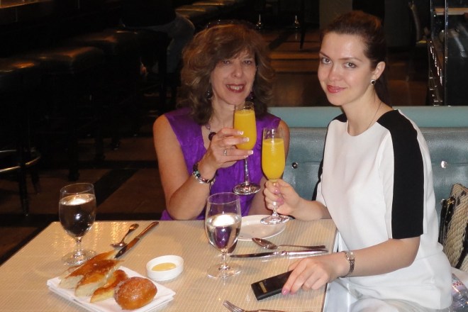 brunch at Gordon Ransey's The Maze restaurant