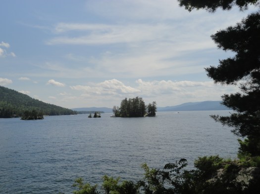 another look at my afternoon view...I did ice my ankle in the cold lake water