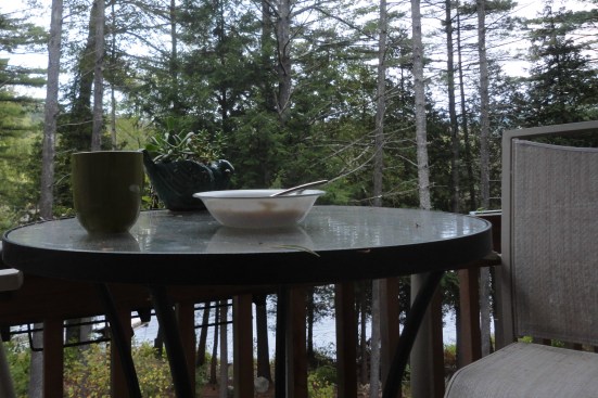 pre-race meal & a view