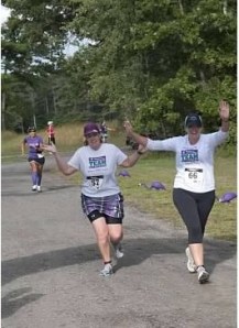 heading to the finish