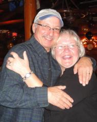 my hubby with MaryAnn who flew in from Florida as a surprise