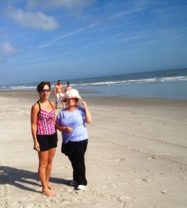 Here were are at Cocoa Beach...the sunshine was short lived, though.