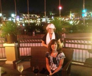 This is the view from our table at the Hard Rock Cafe.