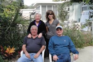 me, my hubby with Fla friends Mary Ann & Bob upon our arrival