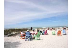 view from lunch at Boco Grande beach
