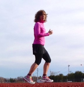 running on the track at work