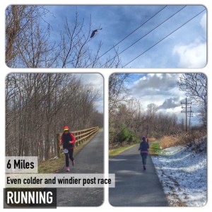 5 mile race + 6 = 11 miles