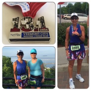 Vermont City Marathon Relay - a HOT unofficial 2:33:55